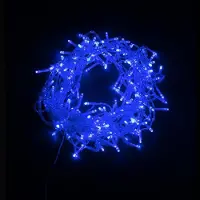 Silamp LED-Girlande Vorhang 320LED 220V 3m IP44 8 Modi - Blau