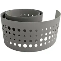 Zaun|zu Sichtschutzstreifen PREMIUM dekor Pulse Sichtschutz Steingrau 2,55m