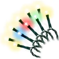 Nipach LED Timer Lichterkette 100er warmweiß oder bunt 9,9m außen BA11227