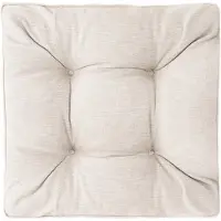 Wool-Stam Best Wool Sitzkissen 60x60 cm für Rattan Gartenmöbel – Outdoor Loungekissen aus 100% Polypropylen formstabil wetterfest und weich Beige