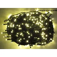 Nipach LED Lichterkette 400er warmweiß-grün 40m aussen BA11714