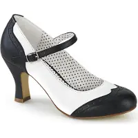 Pin Up Couture FLAPPER-25 Damen Pumps von , Schwarz-Weiß EU 37, US 7