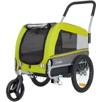 Tiggo VS Pet M Hundefahrradanhänger + Jogger 2 in 1 Hundeanhänger Hundetransporter Fahrradanhänger
