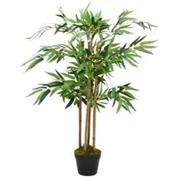 Furnicato Künstlicher Bambus Twiggy mit Topf 90 cm