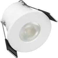 S-POLYLIGHT PREMIUM Mini LED- Einbauspots Kaltweiß 6.000K, DIMMBAR, IP65, FUNK 3W LED Einbaustrahler Terrassenüberdachung, Terrassenbeleuchtung, Bad, Sauna, LED Spots (WEISS, 1x LED-Spot)