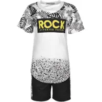Shialy Kinder Jungen Sommer Set Schwarz 128