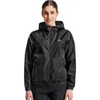 ATHL DPT. Damen Regenjacke/ Outdoorjacke mit Kapuze Schwarz Gr. M