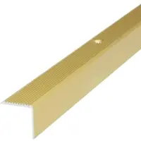 Dalsys Treppenkantenprofil 200cm x 30mm x 30mm Alu Gold Treppenwinkel