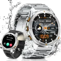 Sanorum 2026 Smartwatch für Herren mit 1,46" AMOLED-Display, IP68 Wasserdicht Smartwatch,Herzfrequenz,Blutdruck,SpO2,Schlafüberwachung für Android und iOS