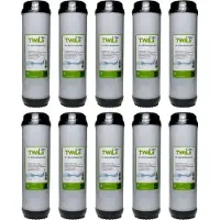 TWaLa 10x 10' Aktivkohlegranulat Trinkwasser Filter für Umkehrosmose, Brunnenwasser Wasserfilter