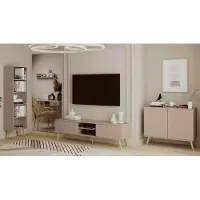 MELIMEBLE Wohnzimmer-Set Bolea"A" - Macchiato