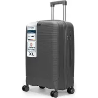 4FLY Leichter Hartschalen-Reisekoffer XL 75 cm (90L) – mit TSA-Schloss, 4 Spinner-Doppelrollen und Aluminium-Teleskopgriff, Aufgabegepäck