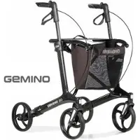 Sunrise Medical GmbH Rollator GEMINO 30 M Carbon, 5,4 kg, bis 130 kg, Faltmaß 76x65x23 cm, für Innenbereich, 135-170 cm