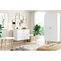 MELIMEBLE Wohnzimmer-Set Bolea "B" - weiß
