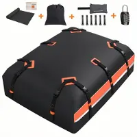 HOMDOX Autodachbox, 595 L, 1000D wasserdicht, reißfest, sicheres Design, ideal für Familien, Camping und Abenteuerreisen