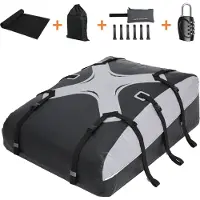 HOMDOX 580L Auto Dachboxen, Verbesserter wasserdichter Dachgepäckträger für Autos ohne Dachgepäckträger mit rutschfester Matte, Sicherheitsschloss,6 Türhaken