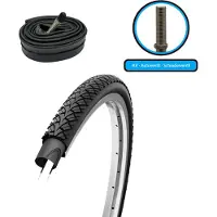 F24Tyre Fahrradreifen SET 28x1,50 Zoll 40-622 700x38c Decke Mantel inkl. AV Schlauch