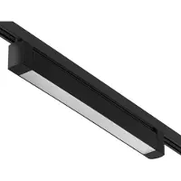Silamp Schienenbeleuchtung Linear Opak Einphasig 30W 47cm Schwarz - Warmweiß 2300K - 3500K