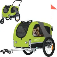 Tiggo DOGGYHUT Premium MEDIUM Hundefahrradanhänger & Jogger 2in1 Fahrradanhänger
