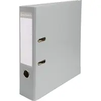 Exacompta 918416B 20x Ordner aus PP mit 2 Ringen, Rücken 80mm, 32x29cm für DIN A4+ - Grau