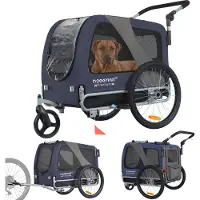 Tiggo DOGGYHUT Premium LARGE Hundefahrradanhänger 15 - 30kg Hundeanhänger Fahrradanhänger für Hunde mittelgroße bis große Hunde