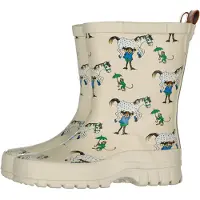 Geggamoja Gummistiefel Pippi Langstrumpf, Beige, 27, Kindergummistiefel, Kinderstiefel, Gummistiefel kinder, Kids