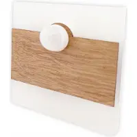 Skinder Electric Nachtlicht - Beleuchtung für Treppen - 230V IP20 - Braun - Bewegungsmelder - Energieeffizient - LED-Glühbirne G4 Neutralweiß 4000K im Set
