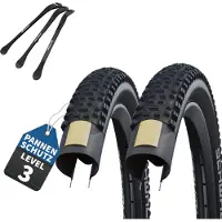 MSZweirad 2 x Schwalbe Reifen Rapid Rob Schwarz 26 x 2,25 (57-559) + Reifenheber