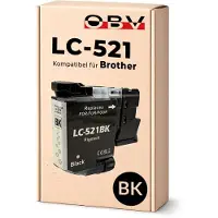 OBV Brother LC-521 kompatible Druckerpatrone Schwarz - DCP-J1260w DCP-J1310dw DCP-J1360dw DCP-J1460dw
