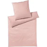 Elegante Mako-Jersey-Bettwäsche-Garnitur Twine Farbe Koralle Größe 155x220+80x80