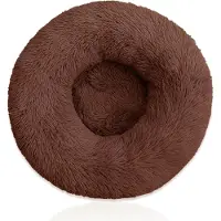 Mixed 24 80cm Braun Plüsch Donut Hundebett Katzenbett Kuschelbett Hundekorb Hundekissen Kissen rund Haustierbett Bett