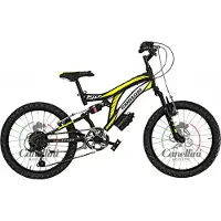 BICICLETTE CANELLINI Kinderfahrrad MTB Canellini COLORADO 20" Full Suspension - Schwarz/Gelb