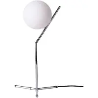 Alpinaluz Tischlampe aus silbernem Aluminium und Kristallkugeln: Nachtbeleuchtung für Schlafzimmer und Wohnzimmer E27 Ø18cm "ALESSIA"