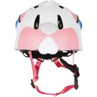Crazy Safety Fahrradhelm Bunny mit niedlichem Tier-Design 1002 White S (49-55cm)