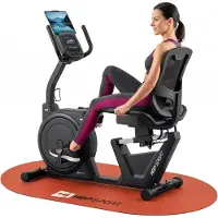 Hop-Sport HOP SPORT HS-5000L Liegeergometer für Zuhause mit Magnetwiderstand | Stationäres Fahrrad | Ergonomischer Sitz | leises Liegerad-Heimtrainer mit Apps