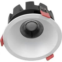Alpinaluz LED-Downlight 20 W CCT 2700 K-4000 K-6500 K adressierbarer runder Silberschnitt Ø 110–115 mm Öffnung 36º mit OSRAM-Chips und weißem KGP-Treiber