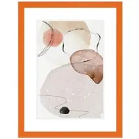 WANDStyle Bilderrahmen H300 aus Massivholz in Orange 18 x 24 cm im Stil Modern