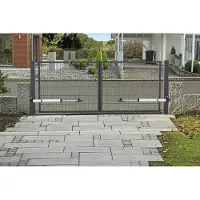 Alberts Doppeltor Doppelstabmatte mit E-Antrieb 350 x 100 cm anthrazit