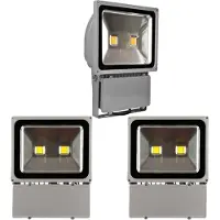Greenmigo 3pcs 100W LED Strahler Außen 3000K Warmweiß Flutlicht Fluter IP65 Wasserdicht Flutlicht Außenstrahler für Garten Garage Sportplatz