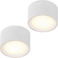 Nordlux 2er Set | Fallon | Aufbaustrahler | Weiss/Weiss