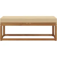 vidaXL Outdoor Hocker Bank Massivholz Akazie Natur