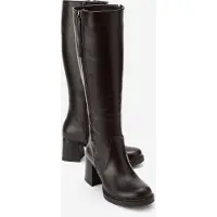 Forever & Always Lensa Leder Blockabsatz Stiefel (Damen)