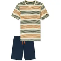 Schiesser Shorty "Casual Nightwear" 2 mit Rundhalsausschnitt und kurzen Ärmeln, in Single-Jersey Qualität