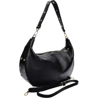Isabella Rhea Schwarz Rindsledertasche