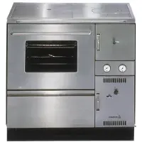 Wamsler wasserf. Küchenofen | K 148 CL | 23 kW | Edelstahl | links