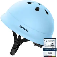 Kidiyana Kinderhelm XS 48–54 cm – verstellbarer Fahrrad-, Skate- & Rollerhelm, stoßfeste PC-Schale, ab 1 Jahr, Blau