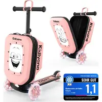 Kidiyana Kinderroller mit Koffer isporter K3 - Pink