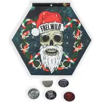 Frei.Wild - Magnet-Pin, Adventskalender Sechseckig, mit Buttons, Softmagnete + 3d-Pins