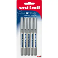 Faber-Castell Tintenroller Free Ink, Strichstärke 0,4 mm, Minen-Ø 0,7 mm, Schreibfarbe blau, dokumentenecht, Recycling-Kunststoff/Metall, 5 Stück