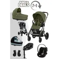 Cybex Balios S Lux Kinderwagen inkl. Babywanne, Babyschale Cloud G und Isofix Base G